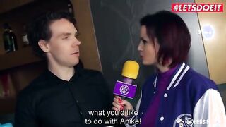 Stunning German Star Anike Ekina Takes on a Shy Bartender - A Must-See Encounter!