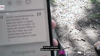 Curious Encounter: German Dad Enjoys Outdoor Fun with Glasses-Wearing MILF - Featuring Mia Blow