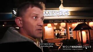 Sandy's Surprise Encounter: A Playful Adventure with Wolf Wagner!