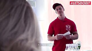 Monika's Fun Day: Pizza Delivery Guy Takes Charge - LETSDOEIT