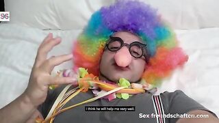 Carnival 1999: Playful Clown's Wild Encounter with Mia Blow in Germany!