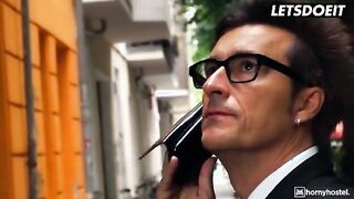 Stress Relief at the Hostel - Barbara Bieber's Playful Encounter with a Businessman
