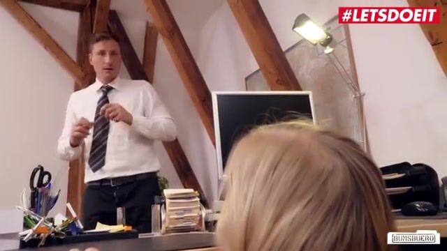 Office Temptation: Lena Nitro Surprises Her Boss with a Reward for His Dedication - LETSDOEIT