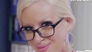 Seductive MILF Manu Magnum's Office Encounter with a Bold Janitor - LETSDOEIT