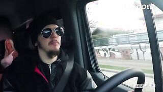 Blonde Beauty Lena Takes a Wild Ride in the Backseat - LETSDOEIT
