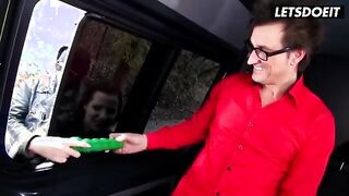 Curvy Cutie Pina Gets Wild in the Backseat with a Mature Lover - LETSDOEIT