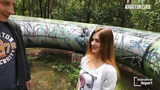 Lullu Gun's Wild Outdoor Adventure in the Woods - Amateur Fun!