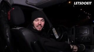 Stunning Brunette Mira Grey Gets Wild in the Backseat of a Bus - LETSDOEIT