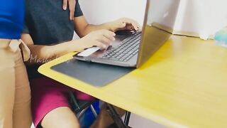 Fixing a Laptop at a Friend's Place: A Campus Adventure!
