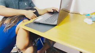 Fixing a Laptop at a Friend's Place: A Campus Adventure!