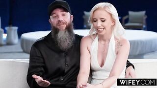 Tight Blonde Hotwife Norah Nova Enjoys Intense Interracial Experience with Hubby Watching