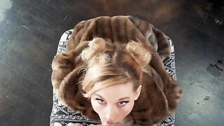 Stunning Beauty in a Luxurious Fur Coat Delivers an Unforgettable Experience
