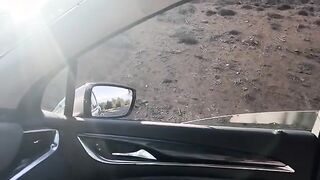 Steamy Car Adventure: A Playful Threesome with Oliver Strelly, Sandro Jenner, and Busty Mila Pie