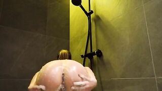Steamy Shower Session with Intense Finish in 4K - NaughtyBlossom Unleashed!