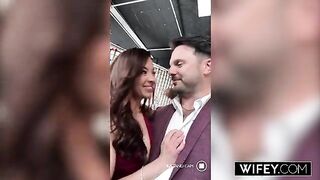 Redhead Temptress Jezebel Gambino Enjoys a Threesome Adventure While Her Partner Captures Every Moment