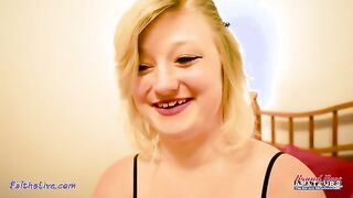 Playful Blonde Beauty Delivers Intense Oral Experience!