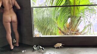 Unexpected Encounter: Shower Fun on a Tropical Getaway - POV Adventure!