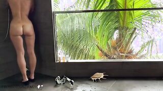 Unexpected Encounter: Shower Fun on a Tropical Getaway - POV Adventure!