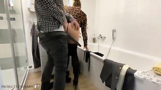 Intimate Encounter with a Stunning Escort in a Luxurious Hotel Bathroom