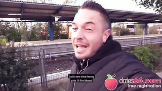 Curvy Mariella Sun's Wild Adventure in the Subway Station! (ENGLISH)