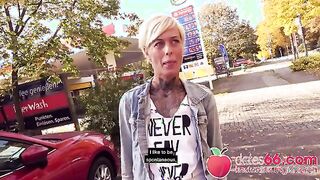 Blonde MILF Vicky Gets Wild Behind the Gas Station!