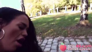 Caught in the Act! Unexpected Encounter with Zara Mendez in the Park - A POV Adventure