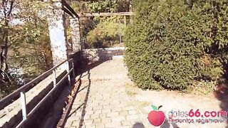 Caught in the Act! Unexpected Encounter with Zara Mendez in the Park - A POV Adventure