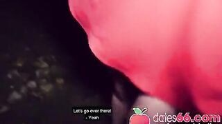 Unforgettable Encounter: Curvy MILF Liz de Lane Enjoys a Wild Adventure in the Park! (ENGLISH)