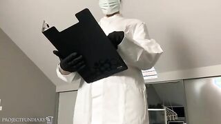 Seductive Nurse in Red Lingerie Attends to Patient During Pandemic - A POV Experience