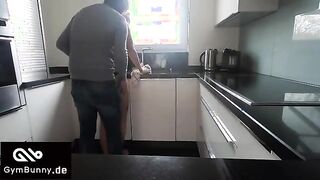 Unexpected Encounter: Businessman and Young Beauty Heat Things Up on the Kitchen Table!