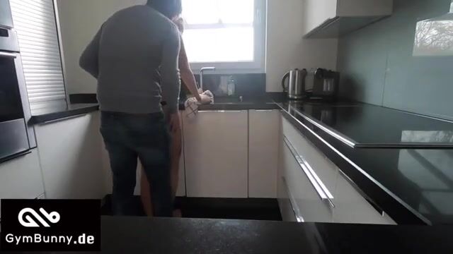 Unexpected Encounter: Businessman and Young Beauty Heat Things Up on the Kitchen Table!