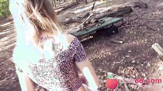 Adventurous Encounter: Tiny Lily Ray's Wild Experience in an Abandoned Location!