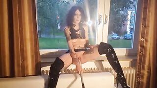 Curious Neighbor Catches LucyRavenblood's Bold Solo Play with a Baseball Bat!