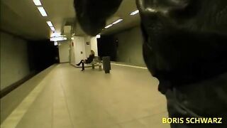 Unexpected Encounter: Bold Brunette Delivers Public Surprise in Subway!