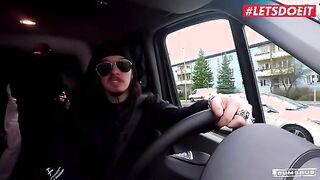 Unexpected Car Ride Adventure: Masseur's Wild Encounter with a Curvy Beauty - Featuring Katy Rose