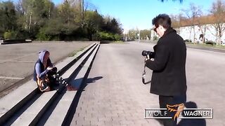 JezziCat's Wild Encounter in a Photo Studio with WOLF WAGNER!