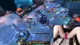 Gamer Girl Gets Creative While Playing LoL – A Fun Twist with Adult Toys!