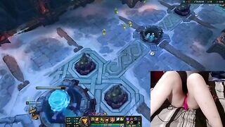 Gamer Girl Gets Creative While Playing LoL – A Fun Twist with Adult Toys!
