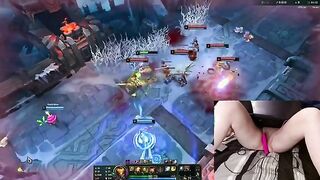 Gamer Girl Gets Creative While Playing LoL – A Fun Twist with Adult Toys!
