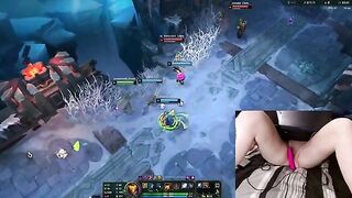 Gamer Girl Gets Creative While Playing LoL – A Fun Twist with Adult Toys!