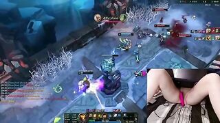 Gamer Girl Gets Creative While Playing LoL – A Fun Twist with Adult Toys!