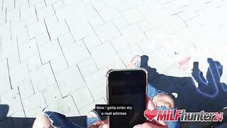 Steamy Outdoor Encounter with Harleen Van Hynten in a Park! MILFHUNTER24