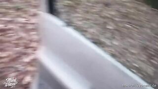 Unexpected Encounter: Public Adventure with Miley Weasel - POV Outdoor Fun!