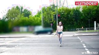 Coco Kiss Takes Her Fan on an Outdoor Adventure - Unforgettable Moments with a Petite Beauty!