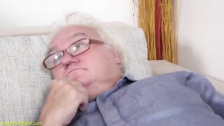 Unexpected Threesome: 71-Year-Old Mom Surprises Grandpa in Shocking Reality!