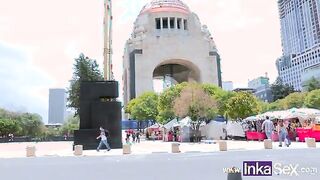 Curvy Mexican Mom Surprises in Balderas Park Adventure!