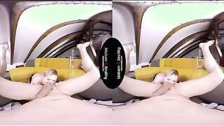 Curvy Mature Beauty Enjoys Intimate Moments in Virtual Reality Experience