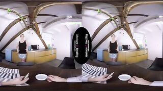 Curvy Mature Beauty Enjoys Intimate Moments in Virtual Reality Experience
