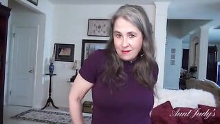 Join Your Busty Step-Auntie Grace for an Intimate POV Experience!
