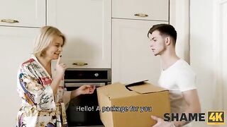 Blonde Wife's Risky Affair: What Happens When Her Husband Wakes Up?